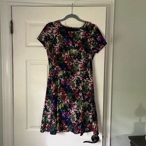 J. Crew Vibrant Floral Mini Dress